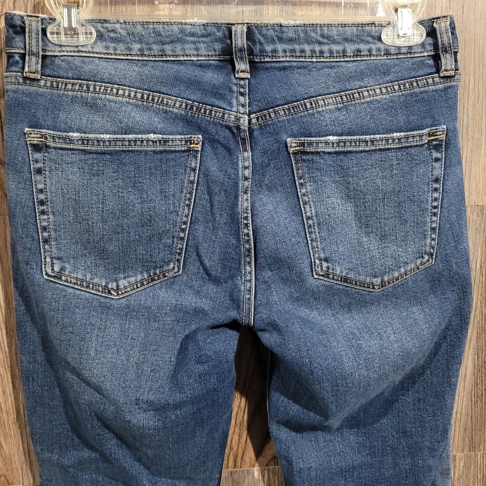Silver Jeans Vintage Slim Straight Size 28 x 27 Medium Wash 2-Tone Denim - Picture 5 of 9